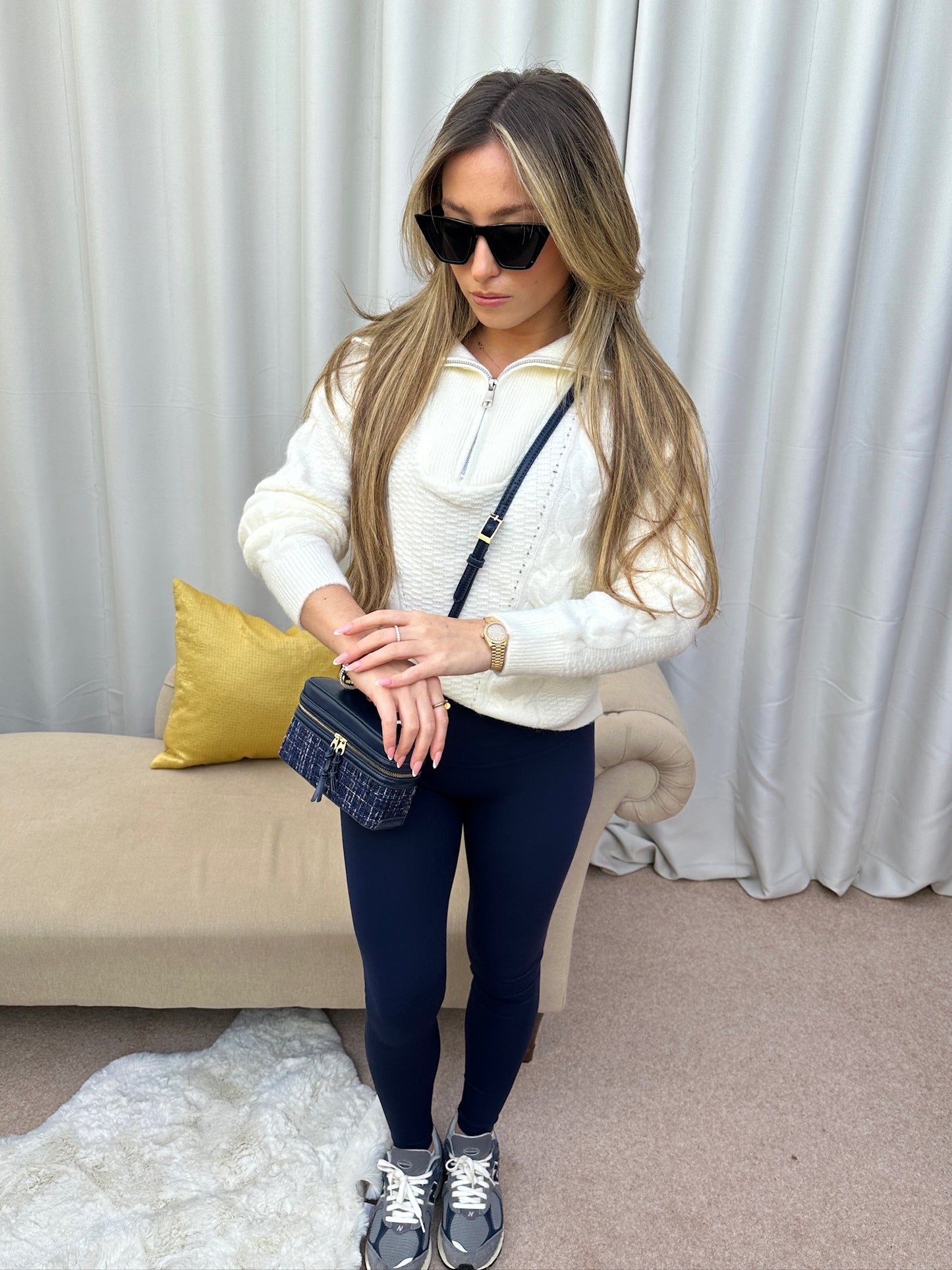 "Mia" Highwaisted sculpt legging - Navy