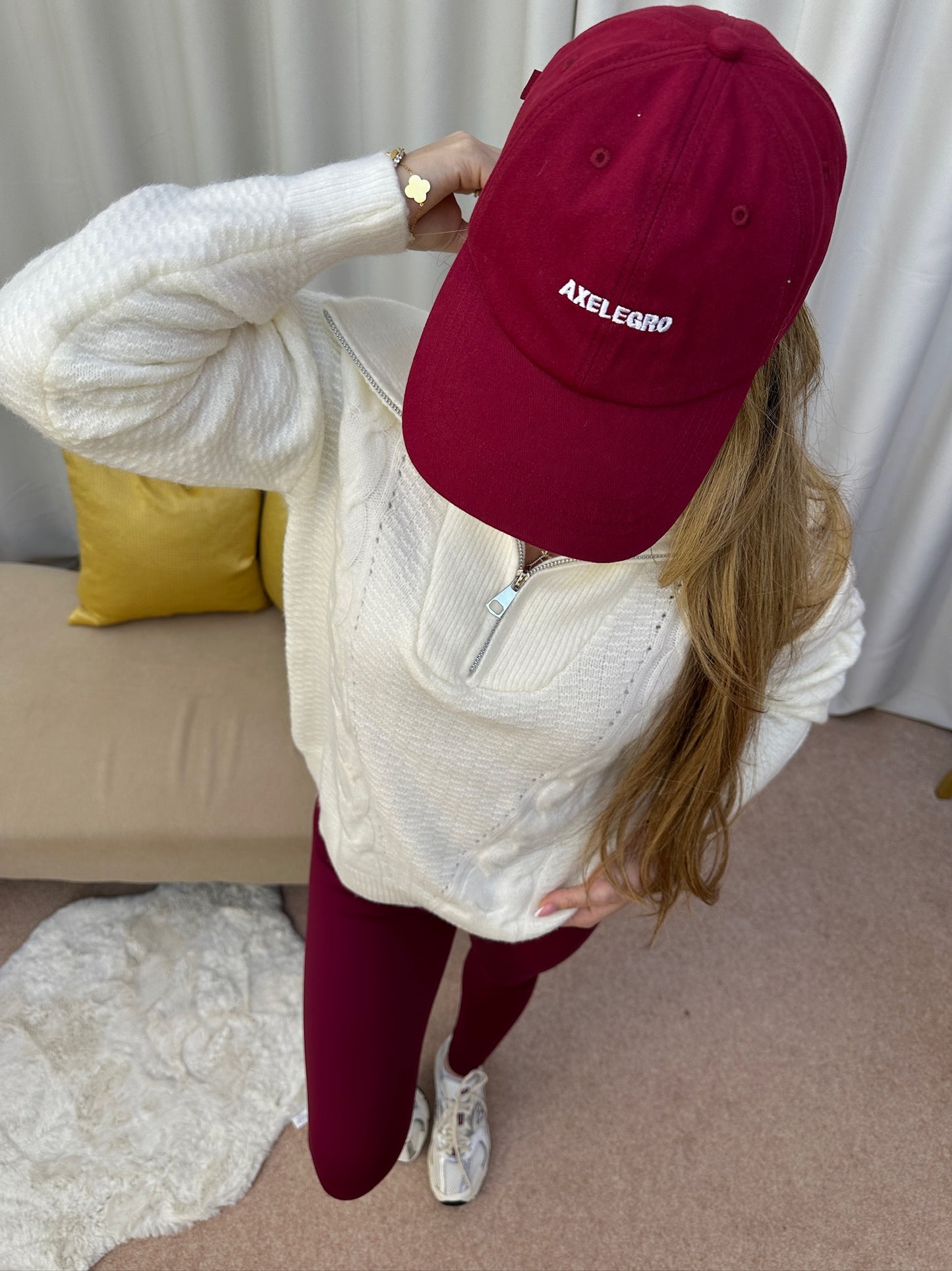 "Mia" Highwaisted sculpt legging - Burgundy