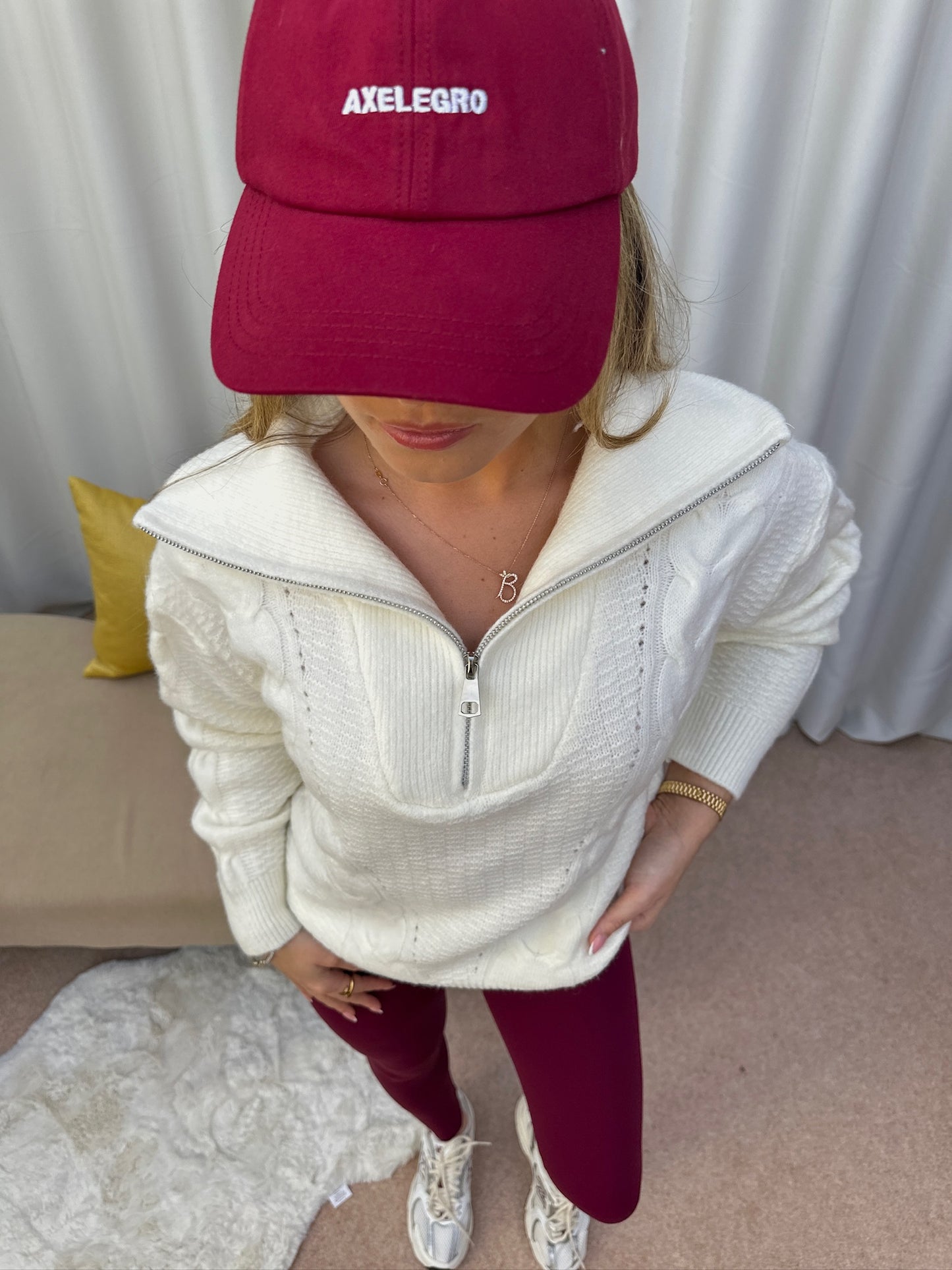 "Mia" Highwaisted sculpt legging - Burgundy