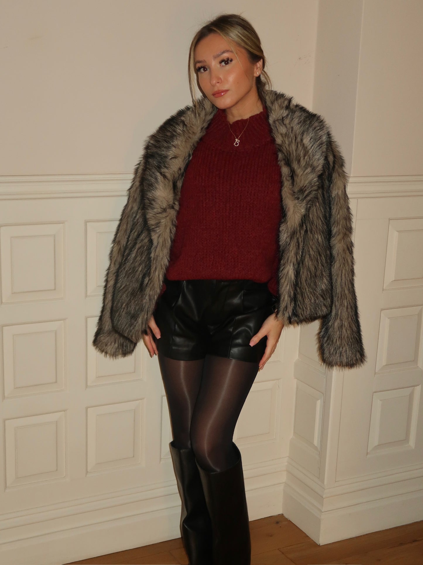 “Bobbi” Brown Faux Fur Jacket