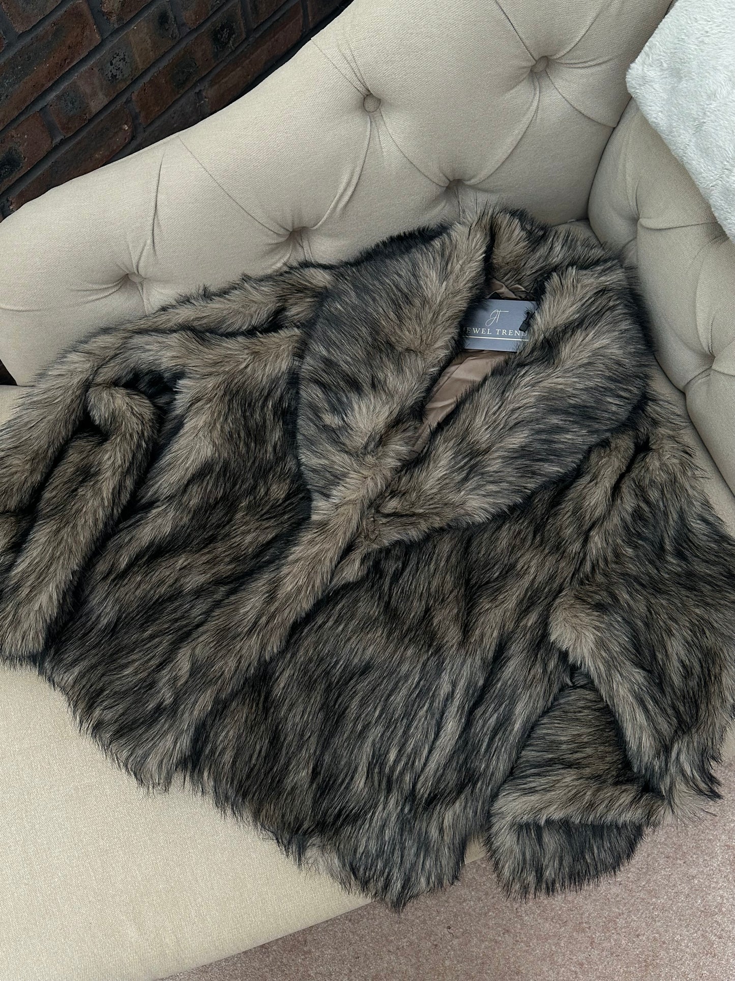 “Bobbi” Brown Faux Fur Jacket