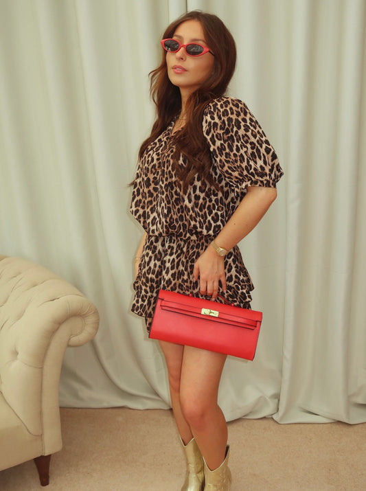 "Emma" Leopard Skort and Blouse Co-ord