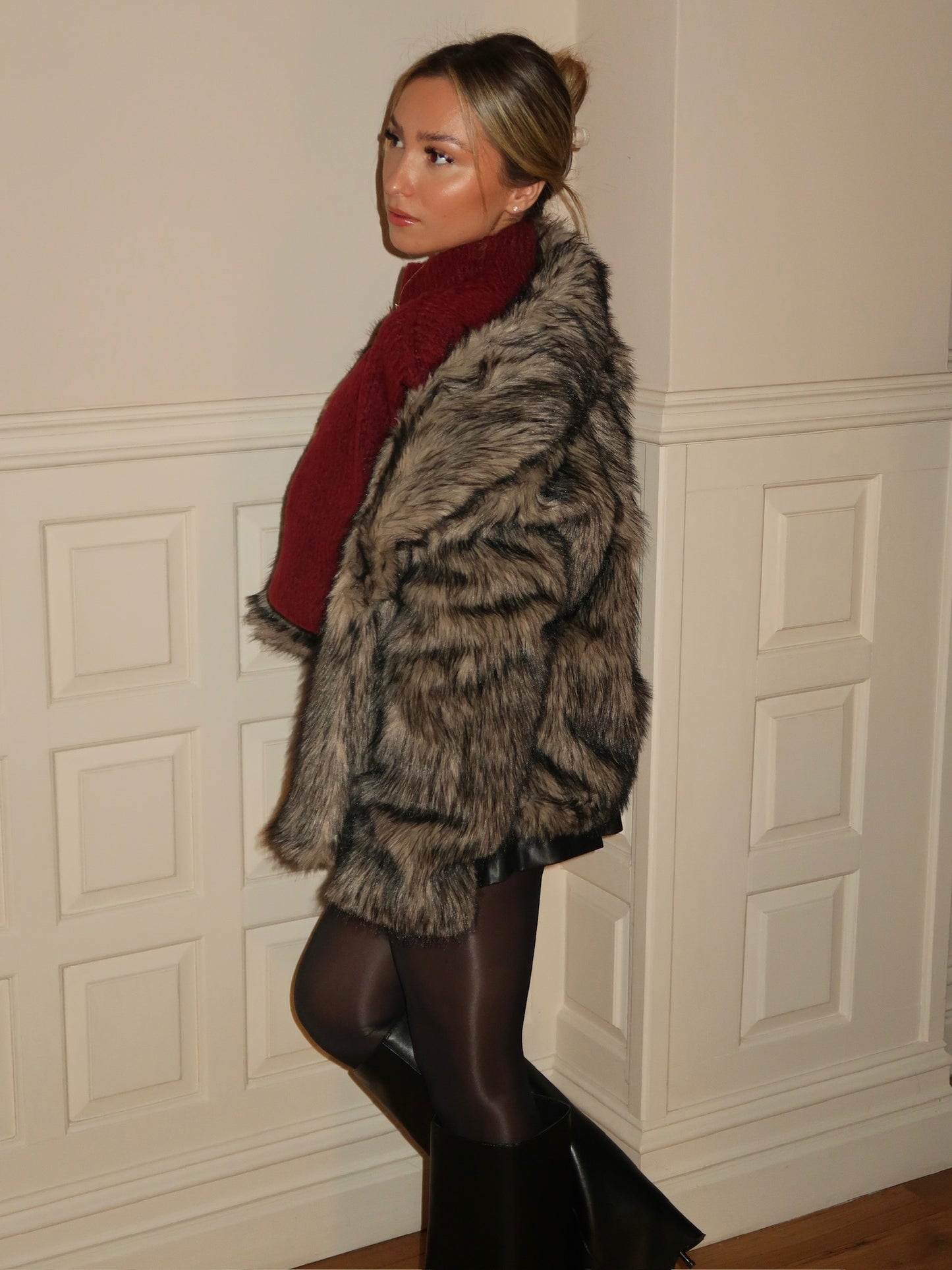 “Bobbi” Brown Faux Fur Jacket