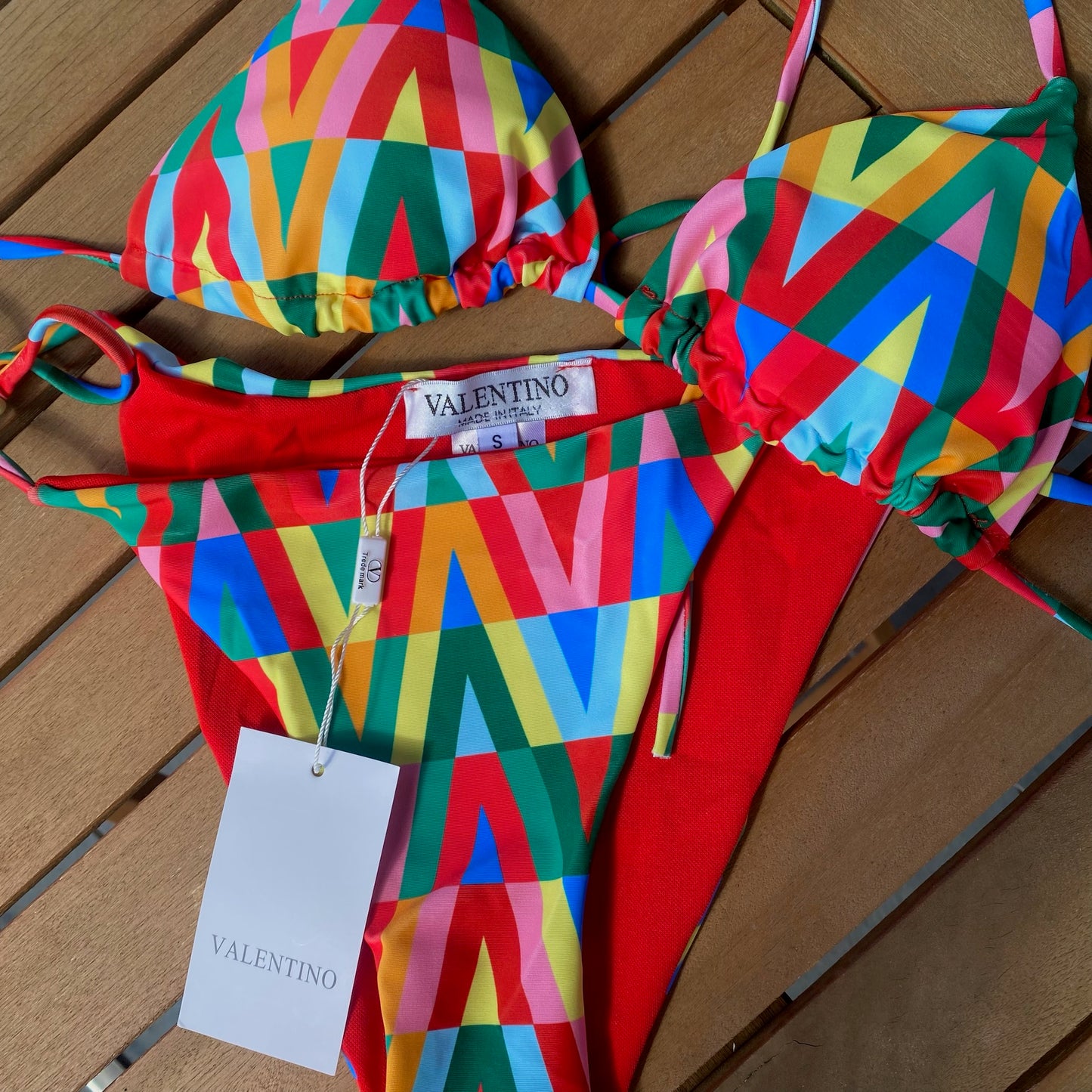 "Valencia" Multicoloured Triangle Bikini